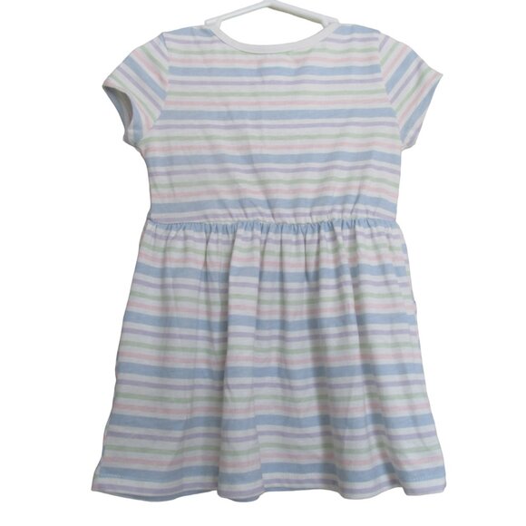 Garanimals Pullover T Shirt Dress Toddler Girls‎ 18M Multicolor Striped Pockets - Picture 3 of 4